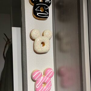Disney Mickey Mouse Donut Wall Decor - Brown, Cream, Pink